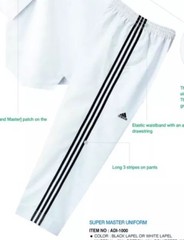 Slightly Used Adidas Super Master Taekwondo Uniform Size 6 PANTS ONLY