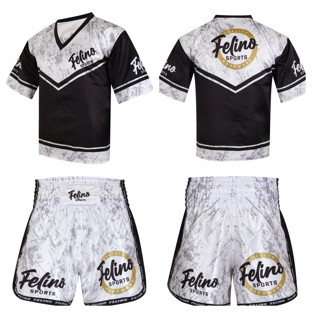 Felino 2 Piece Sublimated Kick Boxing Muay Thigh Mixed Martial Arts Uniform Set