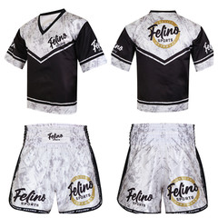 Felino 2 Piece Sublimated Kick Boxing Muay Thigh Mixed Martial Arts Uniform Set