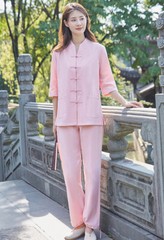Chinese KungFu Tang fu Unisex Tai Chi Uniforms Clothing YOGA Fitness Zen Clothes
