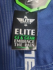 Elite Sports BJJ Gi Jacket Top Only Blue A2H Husky New With Tags