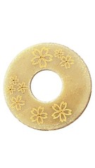 8mm SAKURA Patterned Leather Tsuba-Kendo accessories shinai tsub