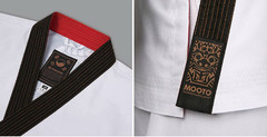 MOOTO Kumgang Grandmaster Taekwondo Karate Dobok White Black Collar Professional
