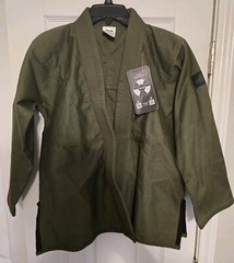 Elite Kids Martial Arts Jiu Jitsu Uniform Gi Top Only Green Size C3 New Tags