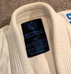 Sanabul Essential BJJ Jiu Jitsu Gi White Adult Size A0 MMA