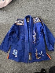 Break Point Jiu Jitsu GI Suit Top Blue Size F1
