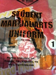 Tiger Claw TC2000 Student Martial Arts Uniform Size 1 RED DOG WINJO’S NEW