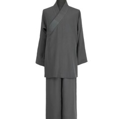 STOCK Buddhist Shaolin Monk Robe Linen Kung Fu Suit Meditation Full Set Uniforms