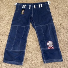 Ronin Brand Brazilian Jiu Jitsu Gi Uniform Set Navy Blue Size A1L
