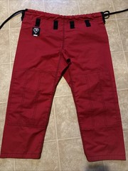 Ko Sports Gi Pants Mens A0 Brazilian Jiu Jitsu Pants 100% Cotton Red MMA