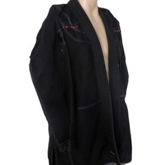 Future Kimonos BJJ Gi Top Black Hybrid Mens A3 Limited Edition Embroidered RARE