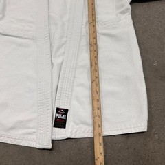 Fuji BJJ Jiu Jitsu Gi Kimono Jacket Unisex A1 White Cotton Embroidered Logo