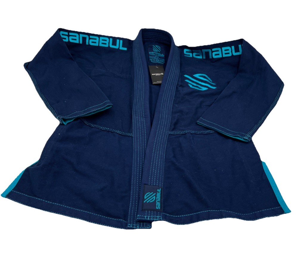 Blue Sanabul Jiu Jitsu Gi Adult A0 Brazilian BJJ Kimono Jacket Top