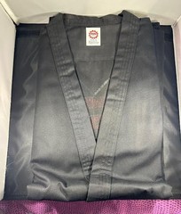 Adult Martial Sports Heavyweight Karate Uniform Gi – Black NIB Size 6 (XL)