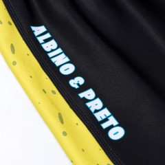 Albino and Preto x SPONGEBOB 2 Rash Guard SS Short Bjj No Gi Uniform Apparel
