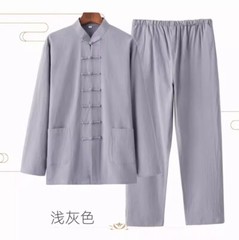 Casual Retro National Style Tang Clothes Tai Chi Uniform Wing Chun Kung fu Suit