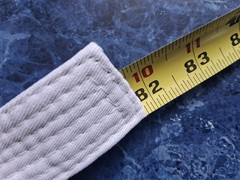 THICK Jiu Jitsu BJJ Belt Blue White