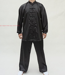Unisex Adult Chinese Traditional Tai Chi Uniform Satin Kung Fu martial arts Suit