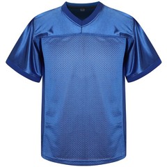 Youth Blank Football Jersey, Kid’s Sports T-Shirt Hip Hop Jersey for Party Blue