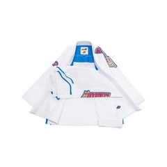 Albino & Preto A&P x Wing Gundam BJJ Gi White 450 GSM IBJJF Jiu Jitsu Kimono