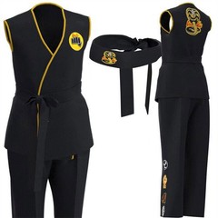 Karate Kid Cobra Kai Cosplay Suit Taekwondo Uniform Halloween Carnival Suit