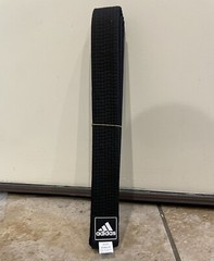 NWT Adidas Taekwondo ITF Black Belt Champion Uniform WH/BK adiTITF02 Sz 180