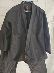 ProForce Gladiator 2-piece Karate Uniform GI #3 (5’6″/150lbs) Black 100% Cotton
