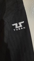 Tusah Black Dobok Martial Arts Taekwondo Training Uniform Youth Size 0/140cm