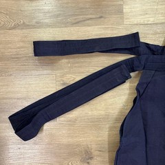 Japanese Kendo Hakama Pants Kimono Navy Blue Embroidered Size 2.3 Kids