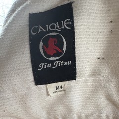 Caique Jiu-Jitsu Gi Uniform Set White M4 100% Cotton with Bag