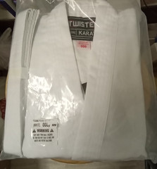 twister classic karate gi/ uniform size 000, white