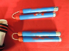 Martial Arts Set (small size) Leg/arm Pads Headgear Chest Protector Nunchucks