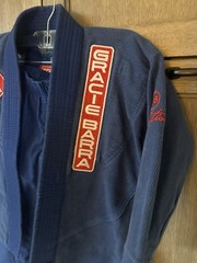 Gracie Barra Set Pants Top Youth Y2 Blue Gi Equipe GB Edition Jiu Jitsu Set