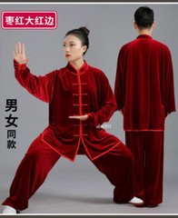 Women Men Martial Arts Uniform Yoga Tai Chi Sets Tang Kung Fu Suit Outfit Thicke