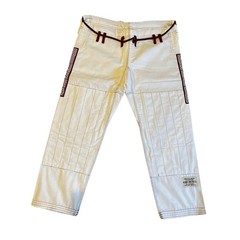 Albino & Preto BJJ Gi Batch 8 White Jiu Jitsu Uniform 450GSM with Bag
