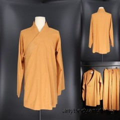 2PCS High-grade Cotton&Linen Shaolin Monk Kung Fu Clothing Zen Buddhist Uniforms