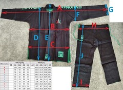 BJJ Gi Hypnotik ZenRoll V2 BLACK (A1L) (belt on request, not incl.) [100% HEMP]