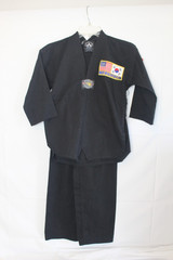 Martial Arts Supply Tae Kwon Do Black Uniform Size 0