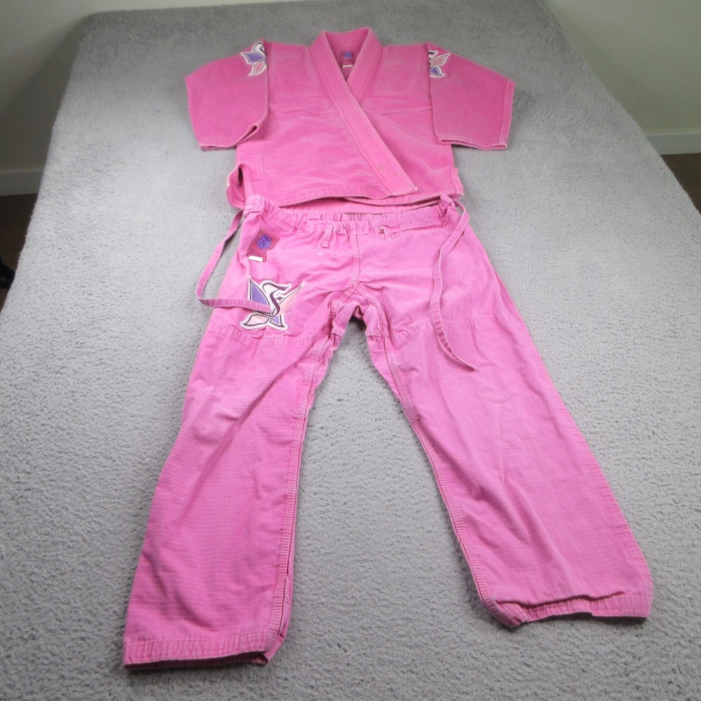 Fenom Kimonos Gi Kimono Size M-3 Pink MMA Jiu Jitsu (Jacket & Pant Only)