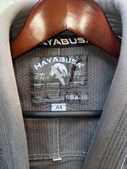 Hayabusa GI A4 Pearl Weave Jiu Jitsu Grappling Karate Grey Set