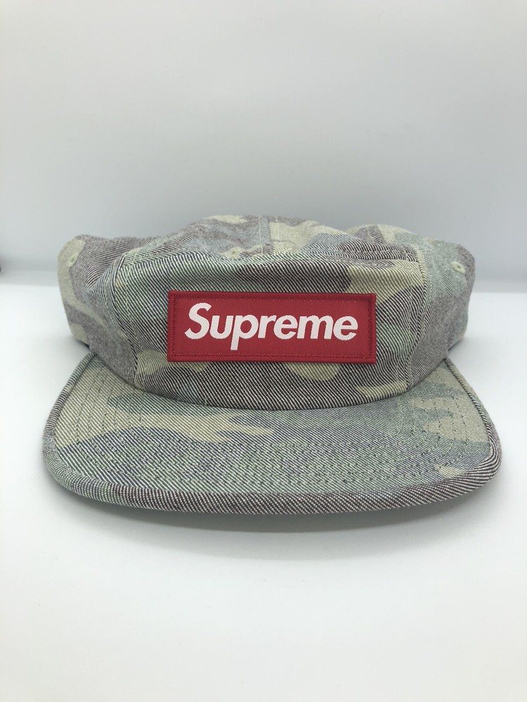 SUPREME SS2019 Washed Out Camo Camp Cap