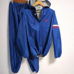 KYOEI Boxing Gym Sauna Suit Set M Blue Nylon Training Wear Japan Boxing Used