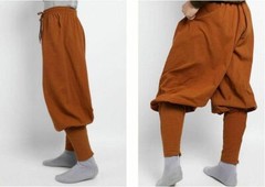 Buddhist Zen Martial Arts Linen Pants High Quality Shaolin Monk Kung Fu Pants
