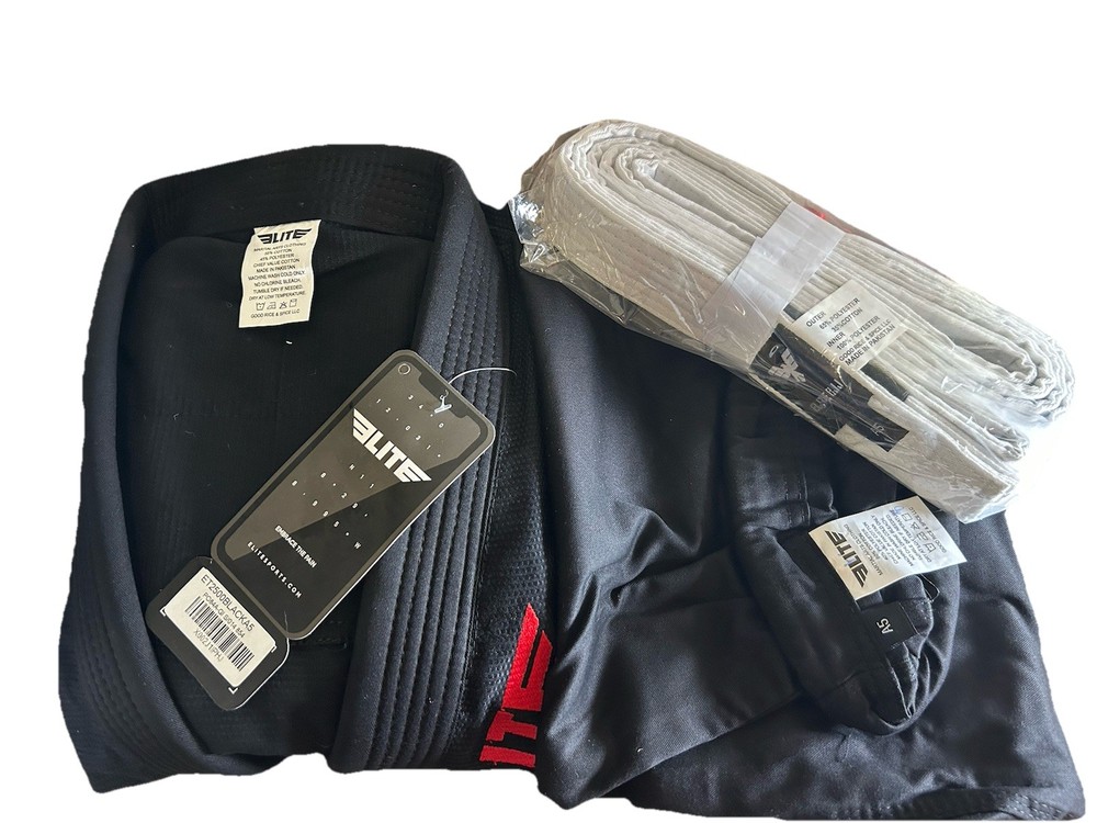 Elite Sports BJJ GI for Men IBJJF Kimono BJJ Jiujitsu GIS W/belt Size A5 Black/R