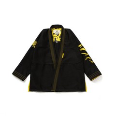 Albino and Preto A&P x DOUBLE GOOSE KIMONO Black BJJ Gi JIU JITSU Kimono 450 GSM