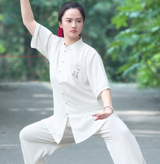 Tai Chi Clothes Set Kung Fu Uniform morning exercise Men Women martial arts Suit
