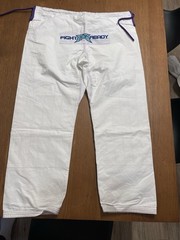 Fight Ready Brazilian Jiu-Jitsu Gi White Blue Purple Kimono Jacket & Pants Set
