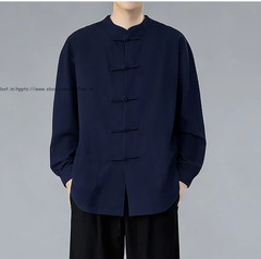Summer Men’s Tang Suit Traditional Kung Fu Tai Chi Shirt and Pants Uniform Sets