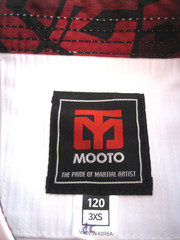 MOOTO MTX Uniform World Taekwondo 120 3XS Las Vegas Yang Masters Center White