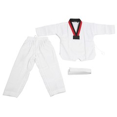 Kids Taekwondo Uniform Soft Cotton Polyester Breathable For Martial Arts GQBK